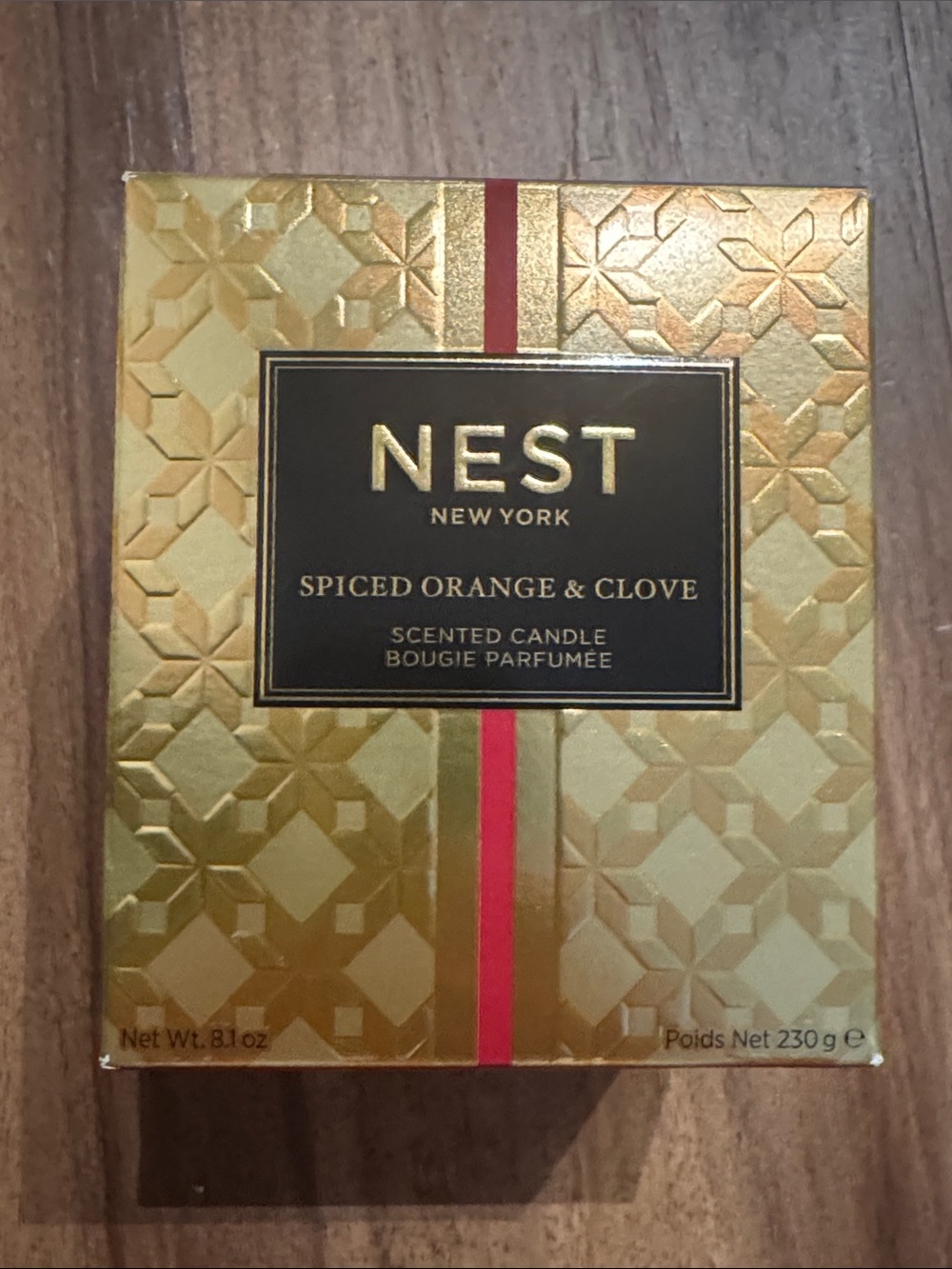 NEST Fragrances Gold and Red Spiced Orange & Clove Scented Candle